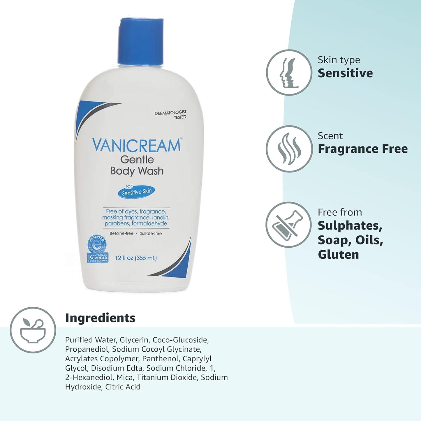 Vanicream - Gentle Body Wash - 355ML