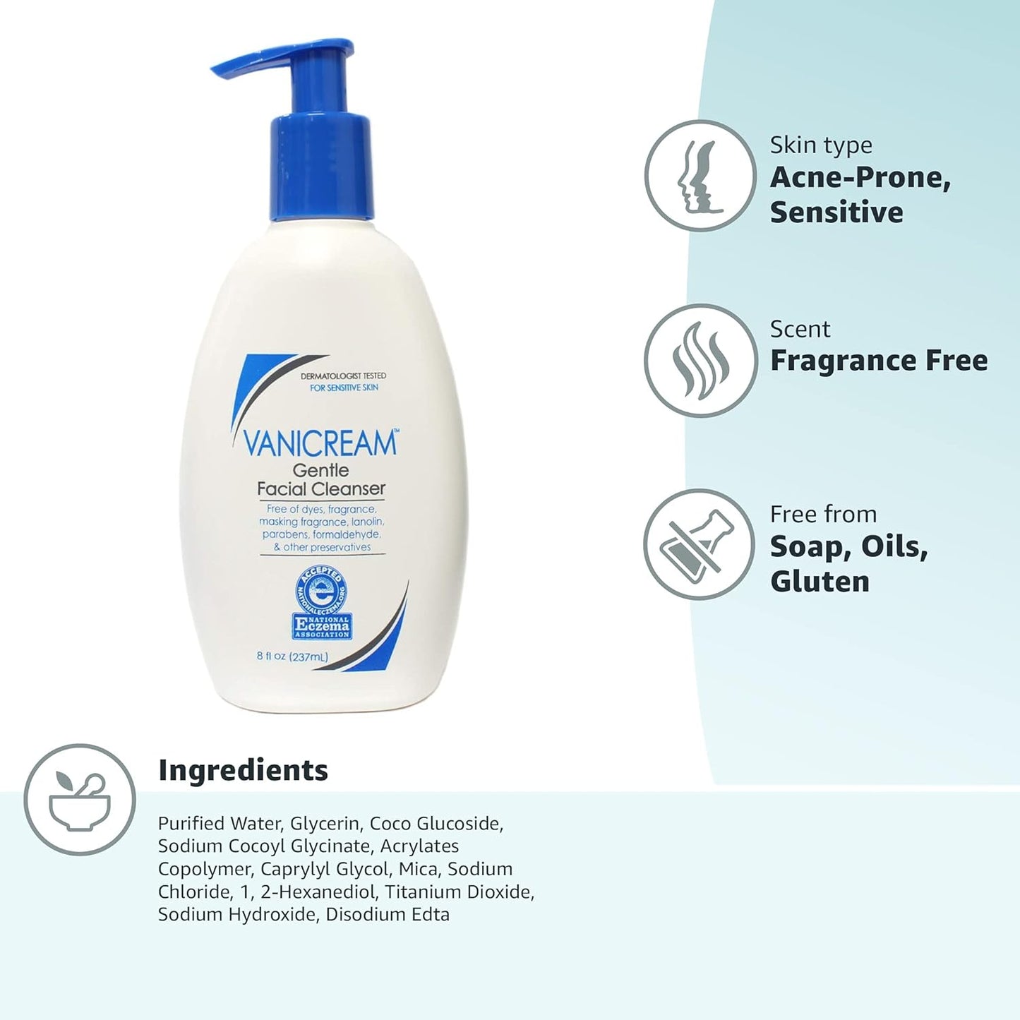 Vanicream - Gentle Facial Cleanser 74ML/237ML